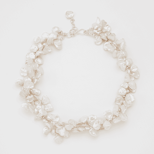 The Sabah petal Pearl Necklace